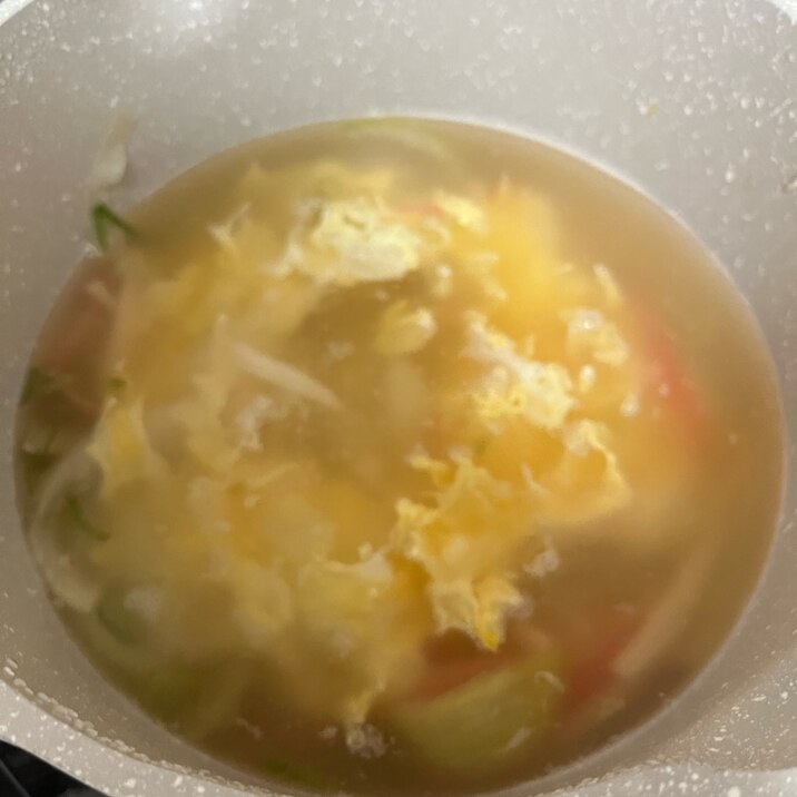 カニカマと卵のスープ